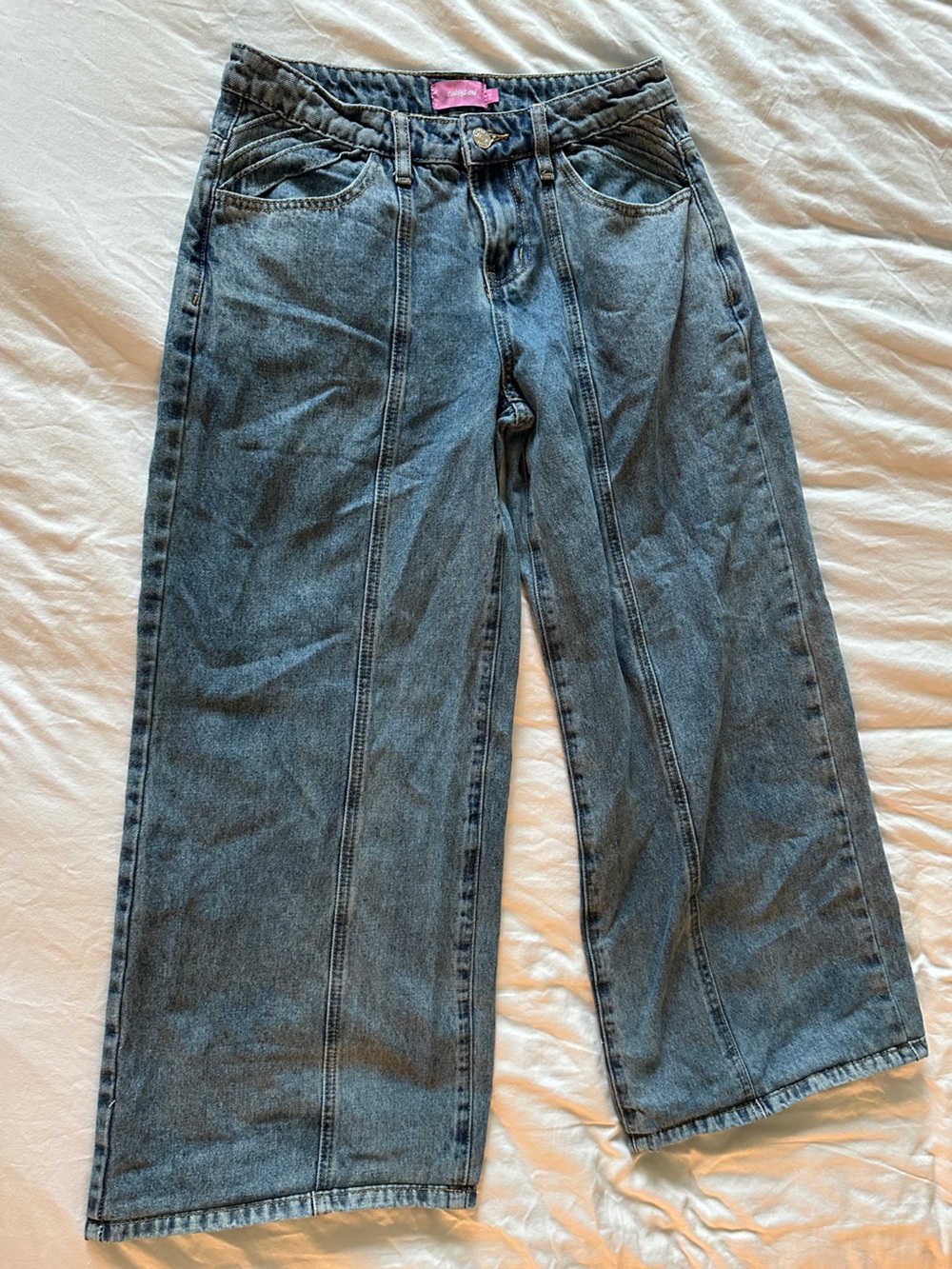 Edikted Pink Label High-Rise Denim